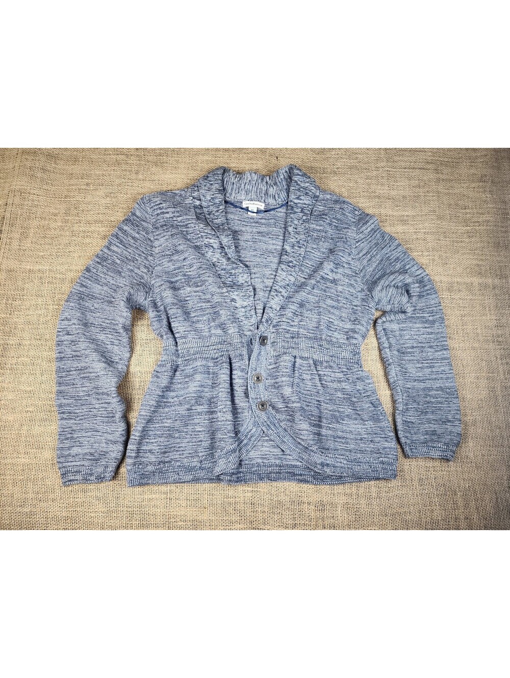 Croft & Barrow Women's XL Gray Marled Knit Cardigan Sweater Holiday Career Work